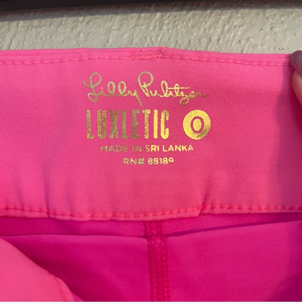 Lilly Pulitzer Luxletic Pink Skort Athletic Skirt Golf Pickleball - Size 0 - Picture 5 of 6